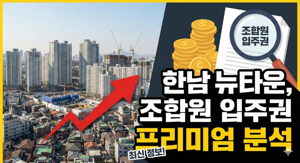 한남 뉴타운, 조합원 입주권 프리미엄 분석